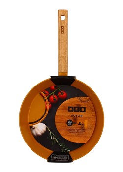 Ogo Living Patelnia "Ector" w kolorze jasnobrązowo-pomarańczowym - Ø 24 cm ze sklepu Limango Polska w kategorii Garnki - zdjęcie 188842754