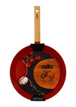 Ogo Living Patelnia "Ector" w kolorze czerwonym - Ø 28 cm ze sklepu Limango Polska w kategorii Garnki - zdjęcie 188842780
