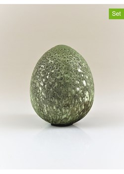 AM Design Figurka dekoracyjna "Egg" w kolorze zielonym - wys. 10 cm ze sklepu Limango Polska w kategorii Dekoracje - zdjęcie 188843981