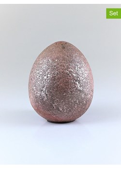 AM Design Figurka dekoracyjna "Egg" w kolorze jasnoróżowym - wys. 10 cm ze sklepu Limango Polska w kategorii Dekoracje - zdjęcie 188843983