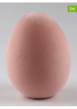 AM Design Figurki dekoracyjne (2 szt.) w kolorze jasnoróżowym - wys. 12 x Ø 8 cm ze sklepu Limango Polska w kategorii Dekoracje - zdjęcie 188844001