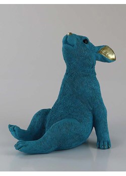 AM Design Figurka dekoracyjna w kolorze złoto-niebieskim - 29,5 x 26,3 x 17 cm ze sklepu Limango Polska w kategorii Dekoracje - zdjęcie 188844010