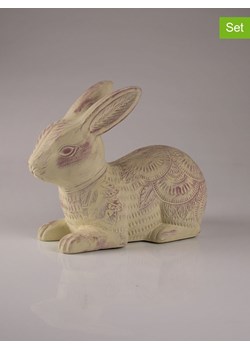 AM Design Figurka dekoracyjna "Hare" w kolorze kremowym - 11 x 20 x 25 cm ze sklepu Limango Polska w kategorii Dekoracje - zdjęcie 188844084