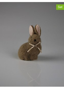 AM Design Figurki dekoracyjne (2 szt.) "Hare" w kolorze brązowym - 4 x 9 x 4 cm ze sklepu Limango Polska w kategorii Dekoracje - zdjęcie 188844090