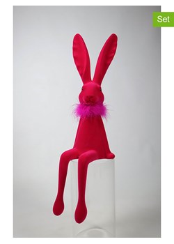 AM Design Figurka krawędziowa "Hare" w kolorze różowym - wys. 91 cm ze sklepu Limango Polska w kategorii Dekoracje - zdjęcie 188844120