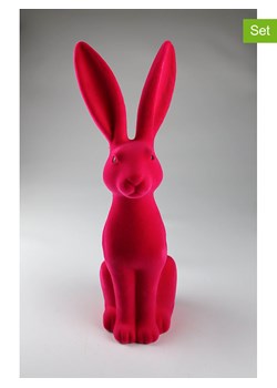 AM Design Figurka dekoracyjna "Hare" w kolorze różowym - wys. 51 cm ze sklepu Limango Polska w kategorii Dekoracje - zdjęcie 188844122