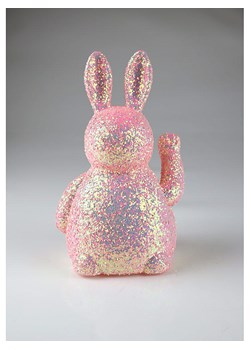 AM Design Figurka dekoracyjna "Hare Winke" w kolorze jasnoróżowym - wys. 20 x Ø 11 cm ze sklepu Limango Polska w kategorii Dekoracje - zdjęcie 188844141