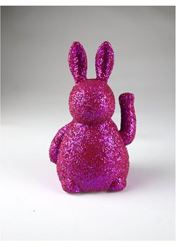 AM Design Figurka dekoracyjna "Hare Winke" w kolorze fioletowym - wys. 20 x Ø 11 cm ze sklepu Limango Polska w kategorii Dekoracje - zdjęcie 188844143