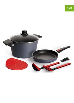 Woll 6-częściowy zestaw w kolorze szaro-czerwonym ze sklepu Limango Polska w kategorii Garnki - zdjęcie 188845202