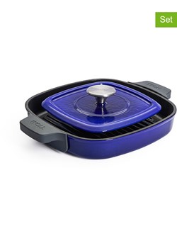 Woll 2-częściowy zestaw "Iron" w kolorze niebieskim - 24 x 24 cm ze sklepu Limango Polska w kategorii Garnki - zdjęcie 188845434