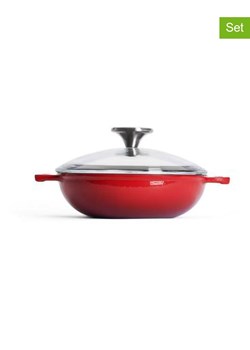 Woll 2-częściowy zestaw w kolorze czerwonym - wys. 5,5 x Ø 18 cm ze sklepu Limango Polska w kategorii Garnki - zdjęcie 188845453