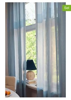 Jotex Zasłony (2 szt.) "Cia" w kolorze niebieskim ze sklepu Limango Polska w kategorii Tekstylia - zdjęcie 188845762