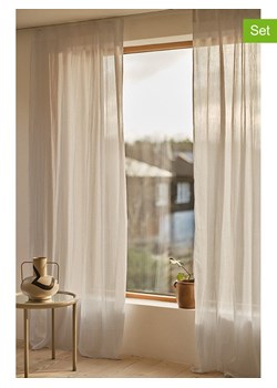 Jotex Zasłony (2 szt.) "Cia" w kolorze jasnoszarym ze sklepu Limango Polska w kategorii Tekstylia - zdjęcie 188846151