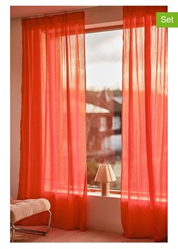 Jotex Zasłony (2 szt.) "Cia" w kolorze czerwonym ze sklepu Limango Polska w kategorii Tekstylia - zdjęcie 188846262