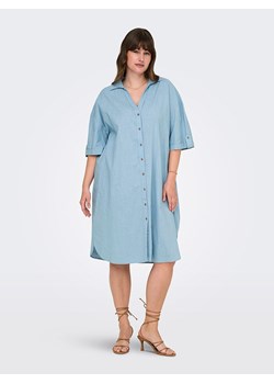 ONLY Carmakoma Sukienka "Coco" w kolorze błękitnym ze sklepu Limango Polska w kategorii Sukienki - zdjęcie 188848001