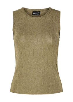 Pieces Top "Salima" w kolorze oliwkowym ze sklepu Limango Polska w kategorii Bluzki damskie - zdjęcie 188848844