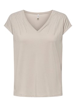ONLY Koszulka w kolorze beżowym ze sklepu Limango Polska w kategorii Bluzki damskie - zdjęcie 188849321