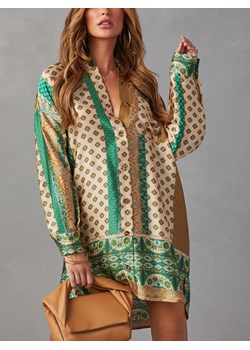 LA Angels Sukienka w kolorze beżowo-zielonym ze sklepu Limango Polska w kategorii Sukienki - zdjęcie 188849542