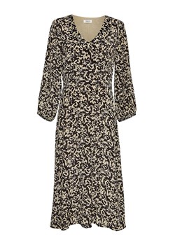 MOSS COPENHAGEN Sukienka "Rhian" w kolorze beżowo-czarnym ze sklepu Limango Polska w kategorii Sukienki - zdjęcie 188849773