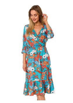 made of emotion Sukienka w kolorze błękitnym ze wzorem ze sklepu Limango Polska w kategorii Sukienki - zdjęcie 188850110