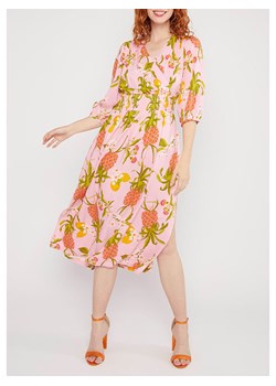 Blutsgeschwister Sukienka "Springtime Melodydancing fruits" w kolorze jasnoróżowym ze sklepu Limango Polska w kategorii Sukienki - zdjęcie 188850162