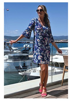 Bleu d'Azur Sukienka "Zita" w kolorze niebiesko-białym ze sklepu Limango Polska w kategorii Sukienki - zdjęcie 188850182