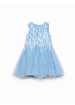 Abel & Lula Sukienka elegancka 5025 Błękitny Regular Fit ze sklepu MODIVO w kategorii Sukienki dziewczęce - zdjęcie 188850414