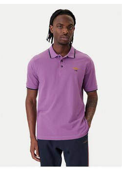 Aeronautica Militare Polo 261PO1308UP00082 Fioletowy Regular Fit ze sklepu MODIVO w kategorii T-shirty męskie - zdjęcie 188850433