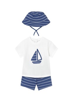 Mayoral Komplet t-shirt i spodenki 1666 Niebieski Regular Fit ze sklepu MODIVO w kategorii Komplety niemowlęce - zdjęcie 188850441