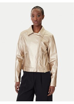 Rinascimento Kurtka z imitacji skóry CFC0124665003 Złoty Regular Fit ze sklepu MODIVO w kategorii Kurtki damskie - zdjęcie 188850494