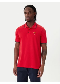 Aeronautica Militare Polo 261PO1308UP00082 Czerwony Regular Fit ze sklepu MODIVO w kategorii T-shirty męskie - zdjęcie 188850500