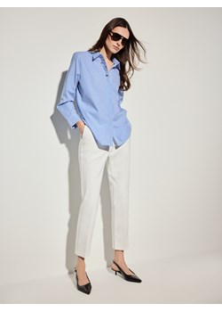 Mohito - Bawełniana koszula w paski - błękitny ze sklepu Mohito w kategorii Koszule damskie - zdjęcie 188851723