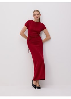Reserved - Sukienka maxi z ozdobnym paskiem - czerwony ze sklepu Reserved w kategorii Sukienki - zdjęcie 188852292