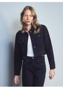 Reserved - Jeansowa kurtka z dżetami - czarny ze sklepu Reserved w kategorii Kurtki damskie - zdjęcie 188852602