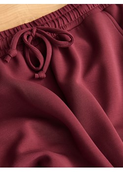 Reserved - Joggery z modalem - bordowy ze sklepu Reserved w kategorii Spodnie damskie - zdjęcie 188852820