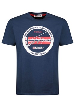 Geographical Norway Koszulka "Jaris" w kolorze granatowym ze sklepu Limango Polska w kategorii T-shirty męskie - zdjęcie 188853203