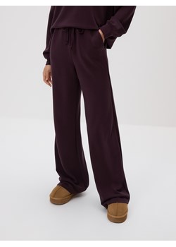 Reserved - Spodnie long leg - ciemnofioletowy ze sklepu Reserved w kategorii Spodnie damskie - zdjęcie 188854311
