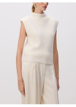 Reserved - Kamizelka z poduszkami na ramionach - złamana biel ze sklepu Reserved w kategorii Swetry damskie - zdjęcie 188854371