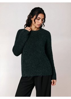 Sinsay - Sweter z futrzanym wykończeniem - zielony ze sklepu Sinsay w kategorii Swetry damskie - zdjęcie 188854833
