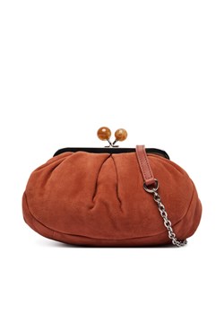 Torebka Weekend Max Mara 2615511014650 Brązowy ze sklepu eobuwie.pl w kategorii Kopertówki - zdjęcie 188855821