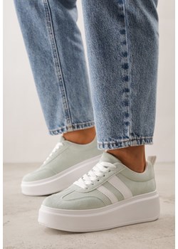 Zielone Sneakersy Typu Kultowe Tenisówki na Platformie Redoreve ze sklepu renee.pl w kategorii Buty sportowe damskie - zdjęcie 188856561