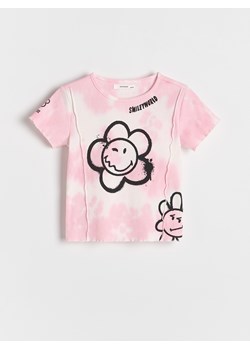 Reserved - T-shirt SmileyWorld® - wielobarwny ze sklepu Reserved w kategorii Bluzki dziewczęce - zdjęcie 188860324