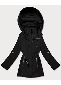 Cienka kurtka z podwijanymi rękawami Goodlookin czarna (KK60410-1#) ze sklepu goodlookin.pl w kategorii Kurtki damskie - zdjęcie 188860904