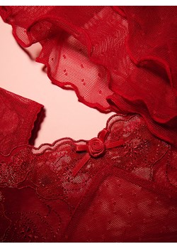 Reserved - Majtki stringi z haftem - czerwony ze sklepu Reserved w kategorii Majtki damskie - zdjęcie 188861480