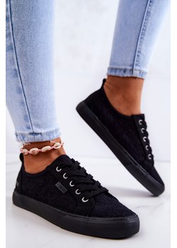 Trampki Ażurowe BIG STAR Czarne JJ274064 ze sklepu ZAZOO w kategorii Workery damskie - zdjęcie 188861900