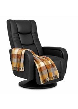 Czarny elegancki fotel masujący obrotowy - Rara 4X ze sklepu Edinos.pl w kategorii Fotele - zdjęcie 188862161