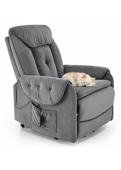 Nowoczesny szary fotel wypoczynkowy A8-C13 ze sklepu Edinos.pl w kategorii Fotele - zdjęcie 188862170