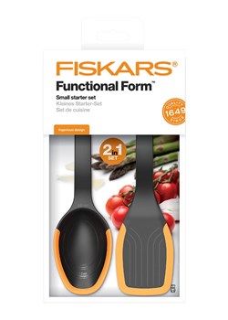 Fiskars 2-częściowy zestaw w kolorze czarno-pomarańczowym - dł. 29,3 cm ze sklepu Limango Polska w kategorii Akcesoria kuchenne - zdjęcie 188863371