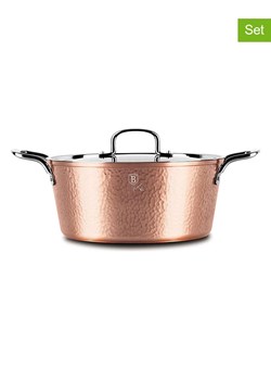 Berlinger Haus 2-częściowy zestaw "Hammered Copper" w kolorze miedzianym - Ø 24 cm ze sklepu Limango Polska w kategorii Garnki - zdjęcie 188863832