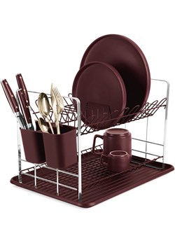 Berlinger Haus Ociekacz w kolorze srebrno-bordowym do naczyń - 48 x 32 x 29 cm ze sklepu Limango Polska w kategorii Akcesoria kuchenne - zdjęcie 188863940